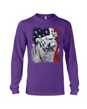 Tiger butterfly on nose tiger lovers Long Sleeve Tee tile