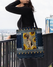 German Shepherd For mom denim sunshine sunflower All-over Tote aos-all-over-tote-lifestyle-front-05