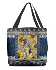 German Shepherd For mom denim sunshine sunflower All-over Tote back