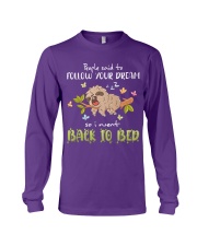 Sloth Follow your dream Gift for U Long Sleeve Tee tile