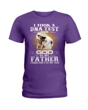 Chihuahua DNA test chihuahua lovers dog mom Ladies T-Shirt tile