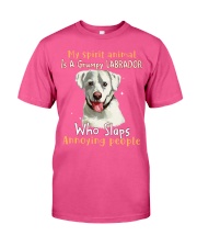 Labrador retriever annoying people cus tjl Classic T-Shirt tile