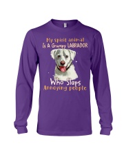 Labrador retriever annoying people cus tjl Long Sleeve Tee tile