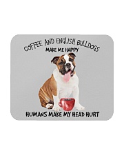 Bulldog And Coffee make me happy Gift for you Mousepad tile