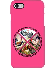 Chicken be strong brave humble chicken lovers Phone Case tile
