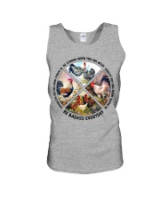 Chicken be strong brave humble chicken lovers Unisex Tank tile