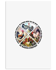 Chicken be strong brave humble chicken lovers Vertical Poster tile