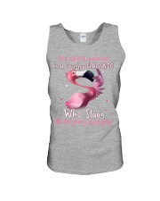 Flamingo annoying people flamingo lovers Unisex Tank tile