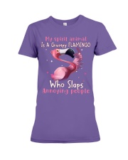 Flamingo annoying people flamingo lovers Premium Fit Ladies Tee tile