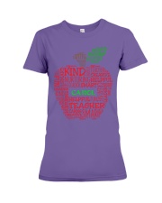 Teacher help caring leader personalized Premium Fit Ladies Tee tile