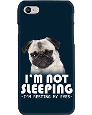 Pug resting my eyes Phone Case tile