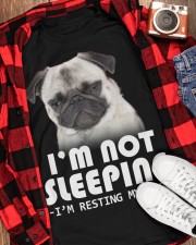 Pug resting my eyes Classic T-Shirt apparel-classic-tshirt-lifestyle-front-163