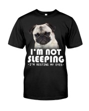 Pug resting my eyes Classic T-Shirt front