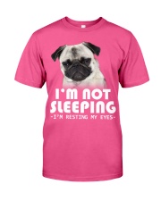 Pug resting my eyes Classic T-Shirt tile