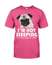 Pug resting my eyes Premium Fit Mens Tee tile
