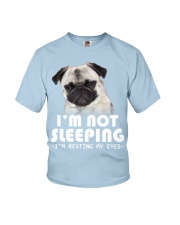 Pug resting my eyes Youth T-Shirt tile