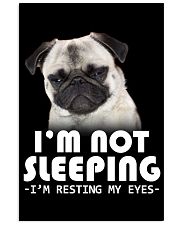 Pug resting my eyes Vertical Poster tile