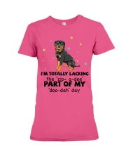 Rottweiler i am totally rottweiler lover Premium Fit Ladies Tee tile