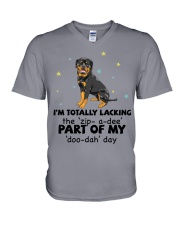 Rottweiler i am totally rottweiler lover V-Neck T-Shirt tile