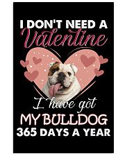 Bulldog 365 days a year bulldog lover dog mom Vertical Poster tile