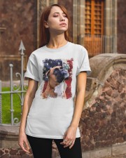 Boxer butterfly on nose boxer lovers dog moms Classic T-Shirt apparel-classic-tshirt-lifestyle-06