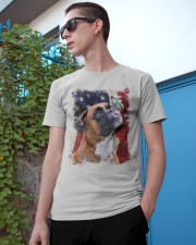 Boxer butterfly on nose boxer lovers dog moms Classic T-Shirt apparel-classic-tshirt-lifestyle-17