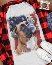 Boxer butterfly on nose boxer lovers dog moms Classic T-Shirt apparel-classic-tshirt-lifestyle-front-163