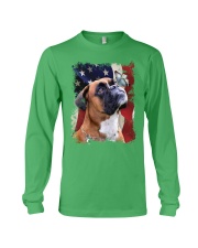 Boxer butterfly on nose boxer lovers dog moms Long Sleeve Tee tile