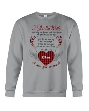 Husband really wish personalized shirt Crewneck Sweatshirt front