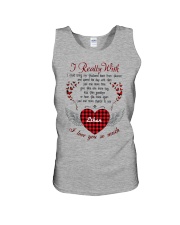 Husband really wish personalized shirt Unisex Tank tile