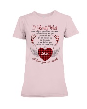 Husband really wish personalized shirt Premium Fit Ladies Tee tile
