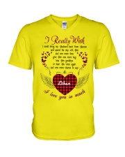 Husband really wish personalized shirt V-Neck T-Shirt tile