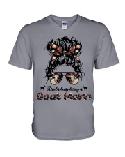 Goat kinda busy mom goat lover V-Neck T-Shirt tile