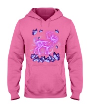 Deer magical purple Hooded Sweatshirt tile