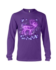 Deer magical purple Long Sleeve Tee tile