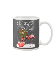 Flamingo Christmas begins gift for flamingo lovers Mug tile