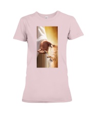 Chihuahua come to heaven dog mom Premium Fit Ladies Tee tile
