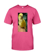 Lutino Quaker Parrot cus gift for bird lover Premium Fit Mens Tee tile