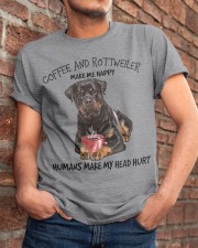 Rottweiler And Coffee make me happy Gift for you Classic T-Shirt apparel-classic-tshirt-lifestyle-26