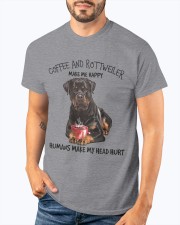 Rottweiler And Coffee make me happy Gift for you Classic T-Shirt apparel-classic-tshirt-lifestyle-front-91