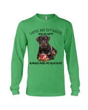 Rottweiler And Coffee make me happy Gift for you Long Sleeve Tee tile
