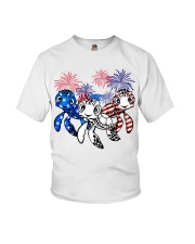Turtle flag colors turtle lovers Youth T-Shirt tile