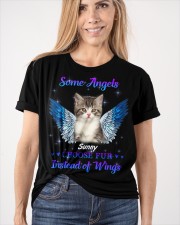Cat Some angels choose fur instead of wings Personalized Classic T-Shirt apparel-classic-tshirt-lifestyle-front-101