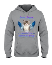 Cat Some angels choose fur instead of wings Personalized Hooded Sweatshirt tile