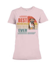 Boxer drinking partner boxer lover Premium Fit Ladies Tee tile