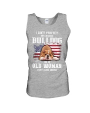 Bulldog I ain't perfect bulldog lovers Unisex Tank tile