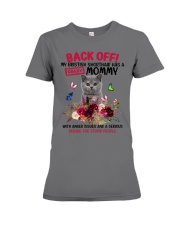 British Shorthair has a crazy mommy Gift for you Premium Fit Ladies Tee tile