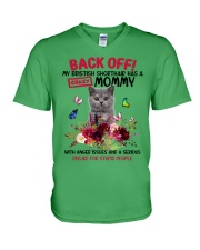 British Shorthair has a crazy mommy Gift for you V-Neck T-Shirt tile