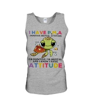 Turtle i have attitude turtle lovers Unisex Tank tile