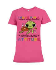 Turtle i have attitude turtle lovers Premium Fit Ladies Tee tile